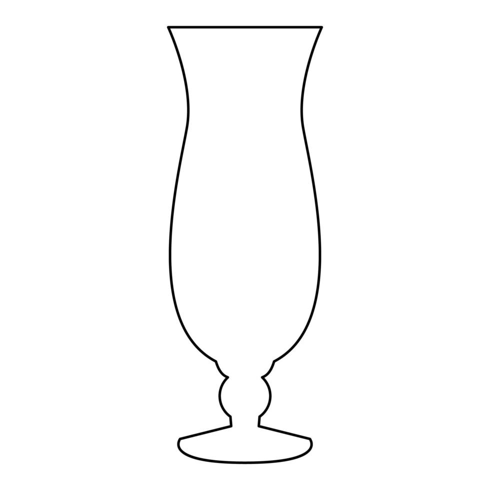 icône de verre à cocktail illustration vectorielle de couleur noire. vecteur