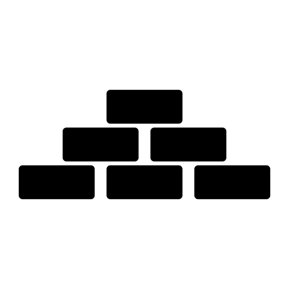 icône pyramide noire. vecteur