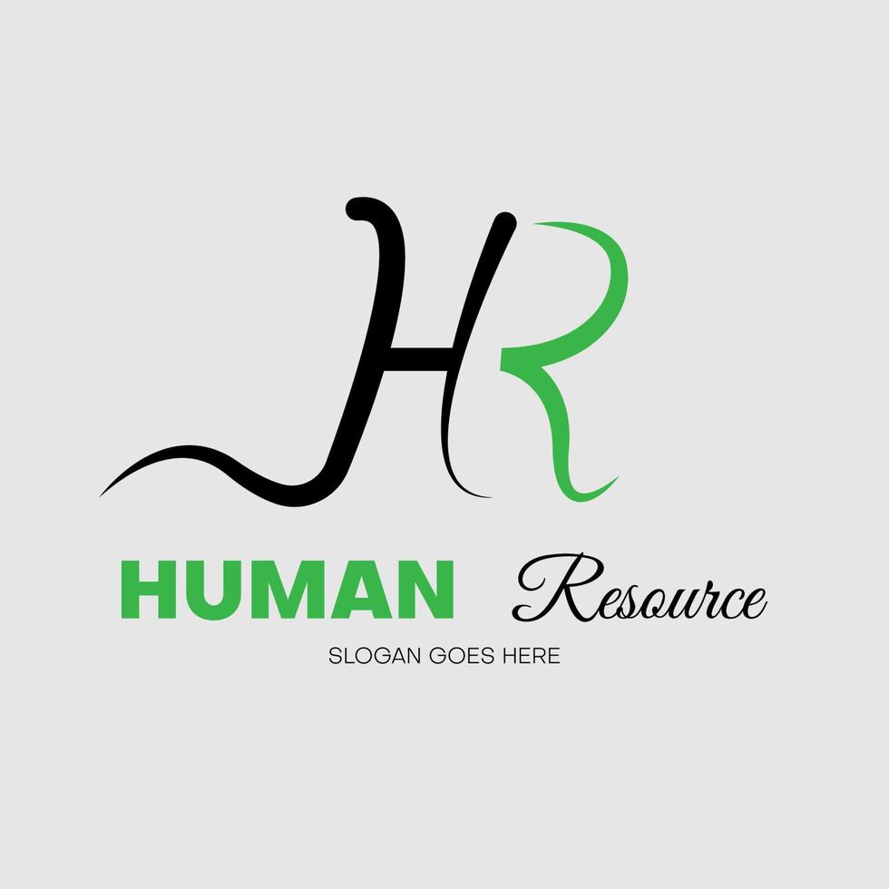 inspiration de conception de logo de ressources humaines. illustration vectorielle vecteur