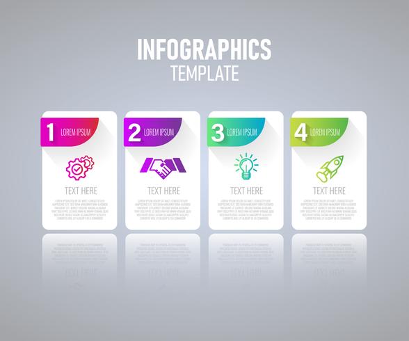 Infographie moderne éléments vectoriels design, modèle de graphique avec étape. illustration vectorielle vecteur