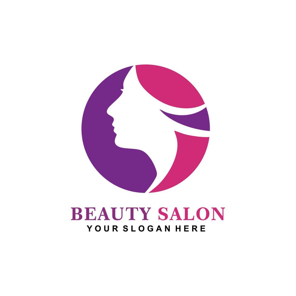 logo abstrait vectoriel pour salon de beauté, salon de coiffure, cosmétiques