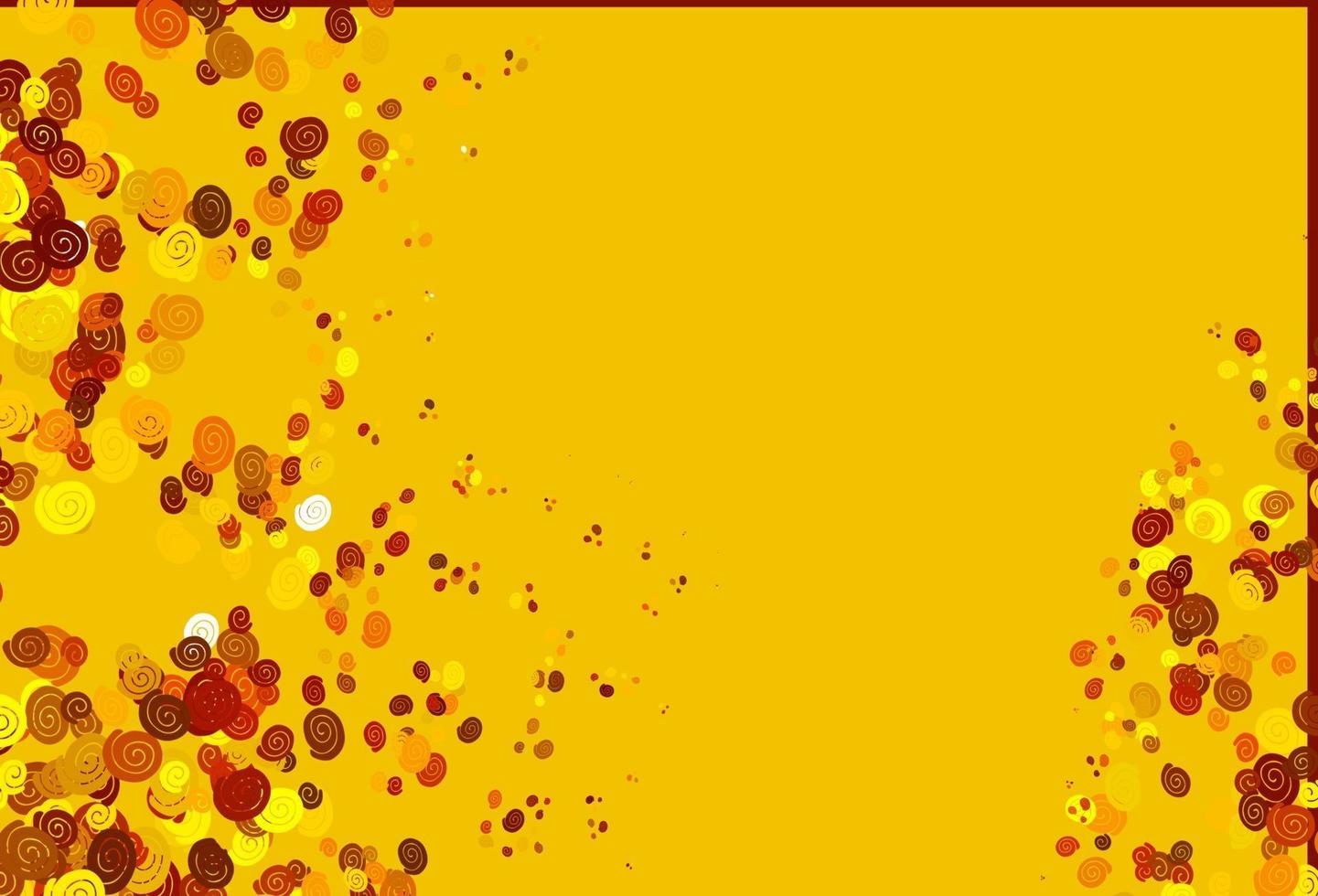 motif vectoriel jaune clair, orange avec des formes de lave.