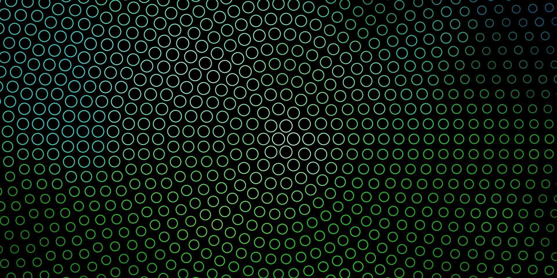 fond de vecteur vert foncé avec des cercles.