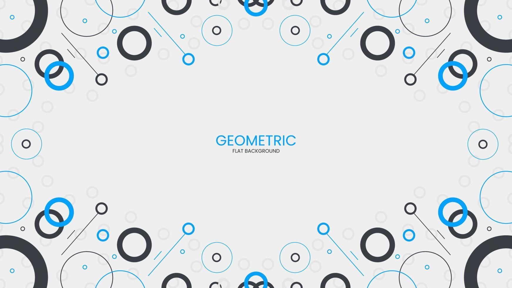 fond plat abstrait géométrique avec objet cercle vecteur
