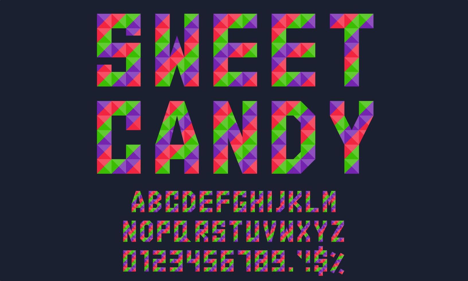 lettres géométriques, chiffres et signes avec un concept de couleur bonbon lumineux. approprié pour promouvoir votre produit, logo, conception de t-shirt ou à d'autres fins commerciales, etc. vecteur