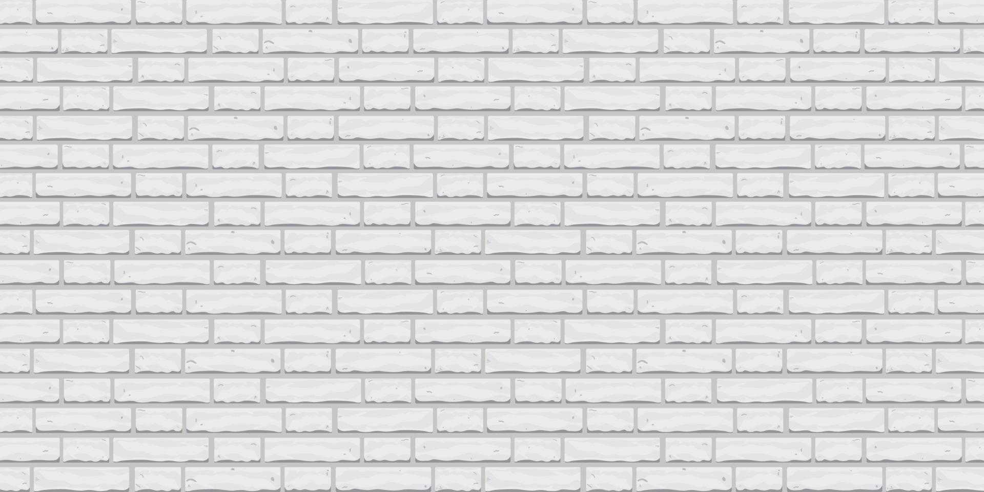 illustration de vecteur de texture de mur de briques blanches de dessin animé