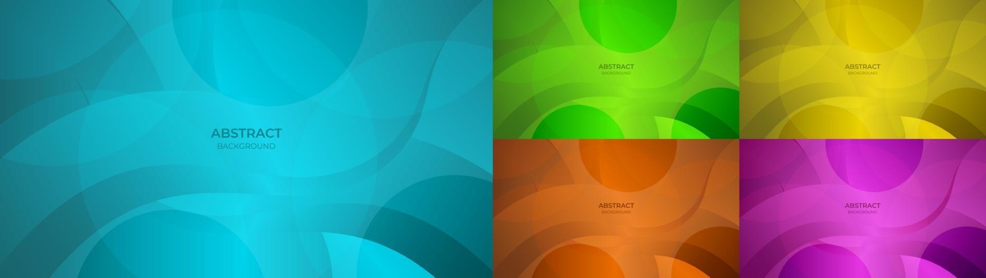 arrière-plan avec un design fluide abstrait coloré bleu, vert, jaune, orange et violet dégradé. illustration vectorielle vecteur