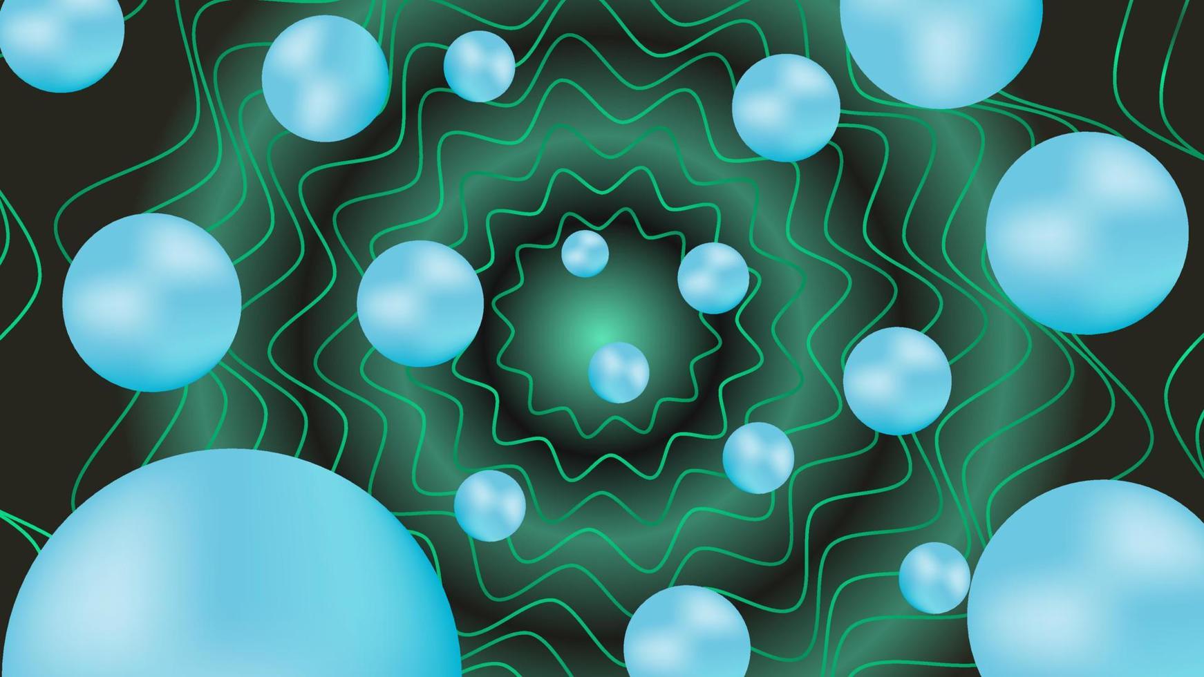 boule de gradient op art abstrait vecteur