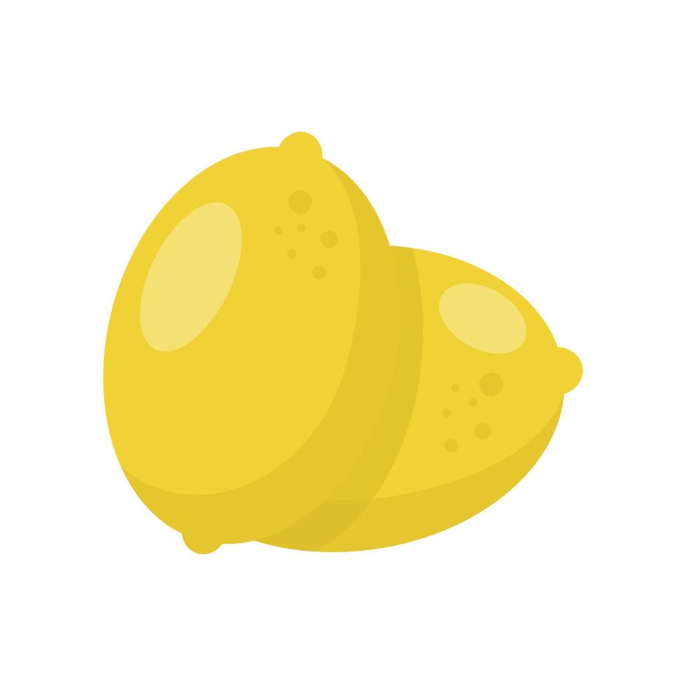 icône de vecteur plat paire de citrons