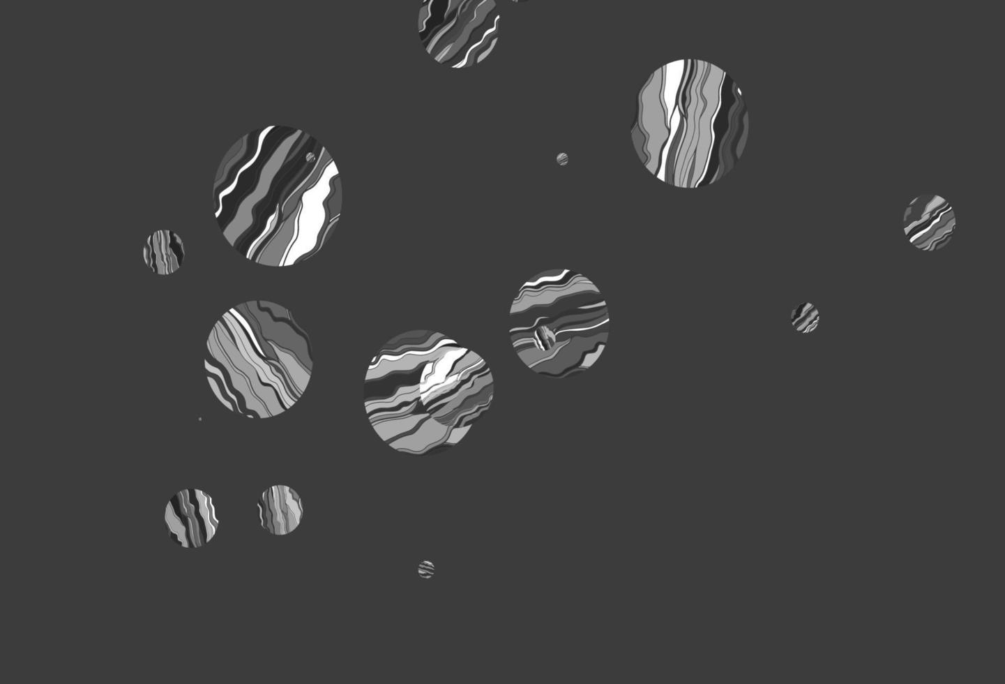 argent clair, motif vectoriel gris avec des sphères.
