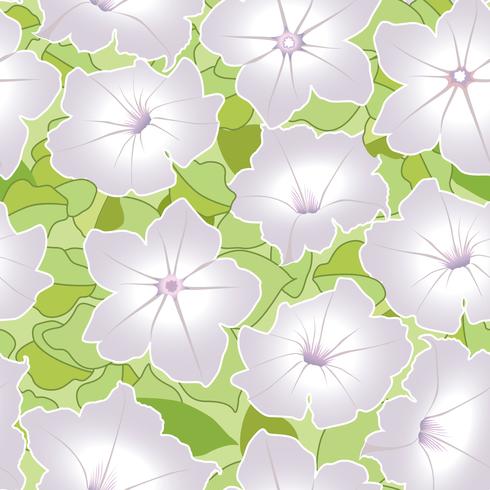 Motif floral Fond transparent de fleurs. Jardin d&#39;ornement s&#39;épanouir vecteur