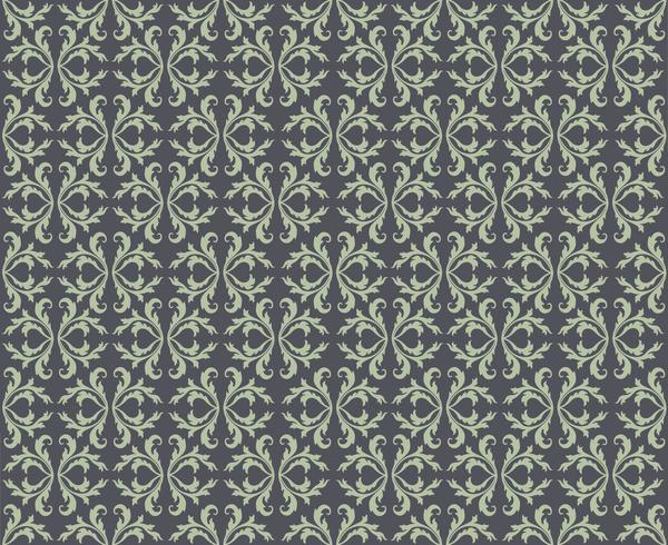 Motif de lignes orientales Ornement floral abstrait Fond tissu Swirl vecteur