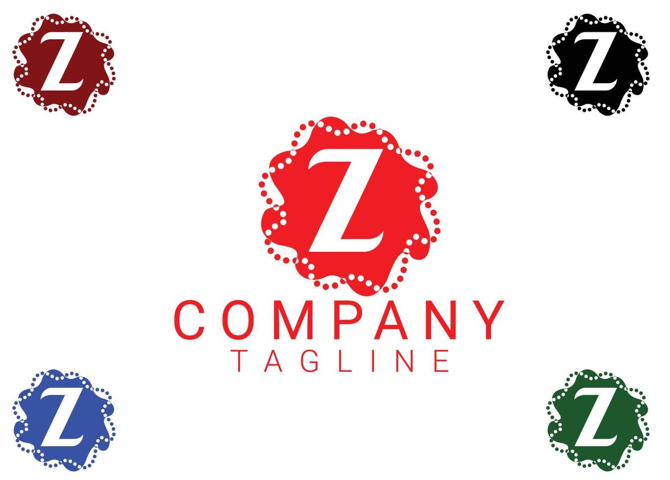 modèle de conception de logo et icône de lettre z vecteur