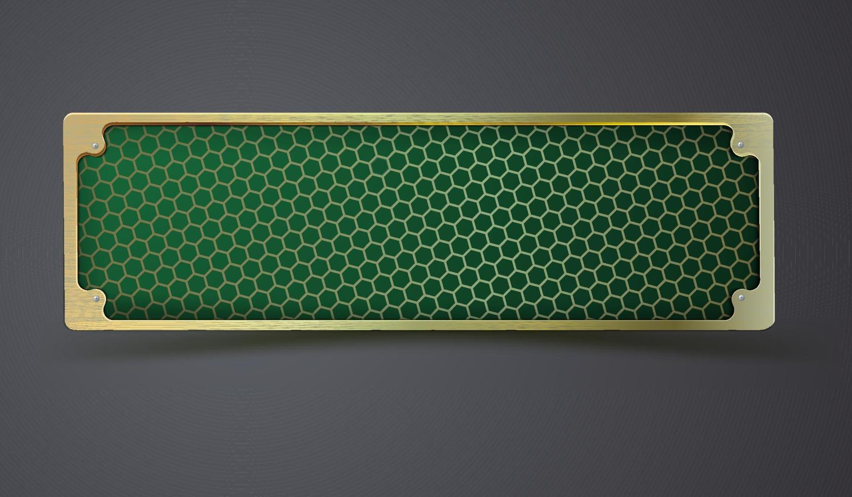 bannière métallique horizontale abstraite vecteur
