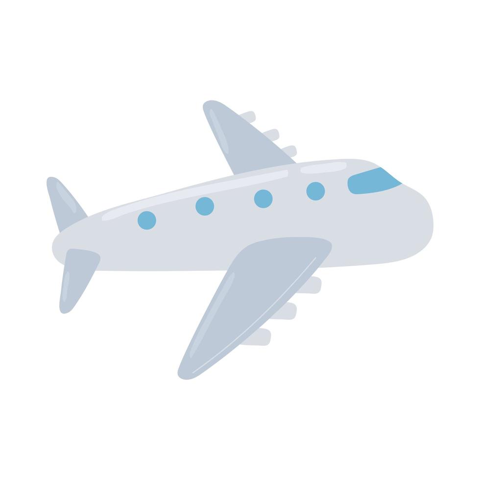 icône de dessin animé d'avion vecteur