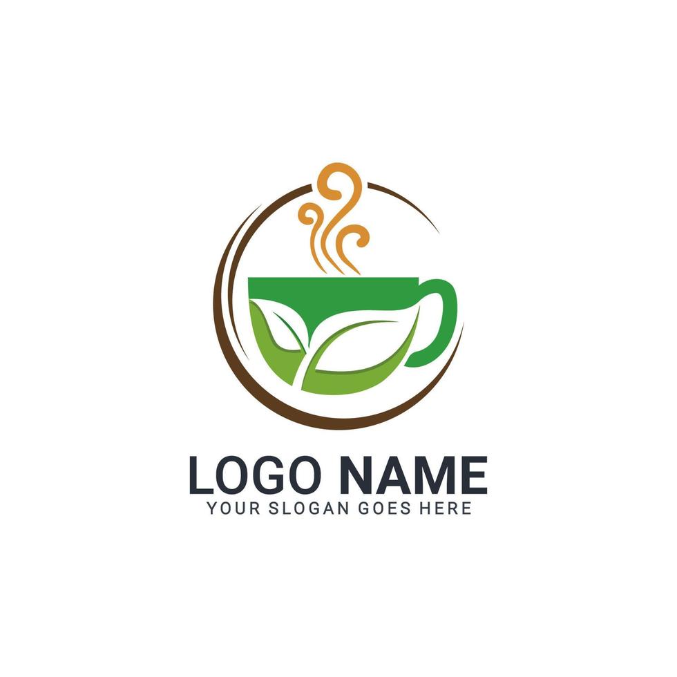 création de logo de café. logo moderne pour l'entreprise de café ou la communauté. vecteur