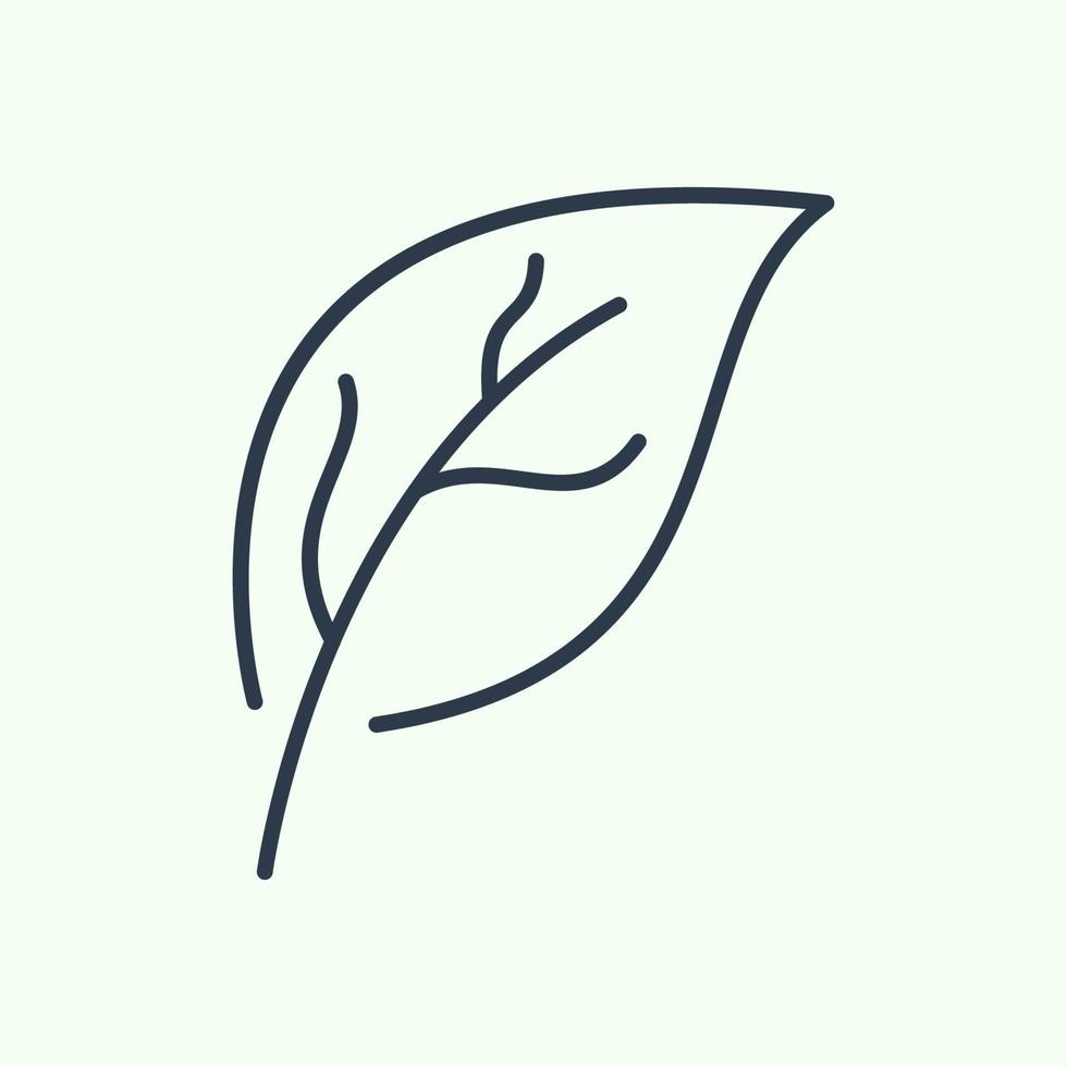 modèle de logo d'icône de feuille, utilisé pour l'environnement et les plantes. vecteur