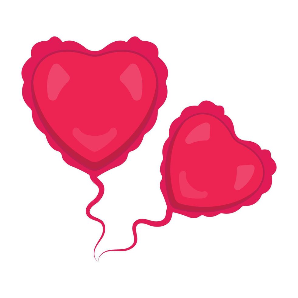 icône de vecteur de ballons d'amour qui peut facilement modifier ou modifier
