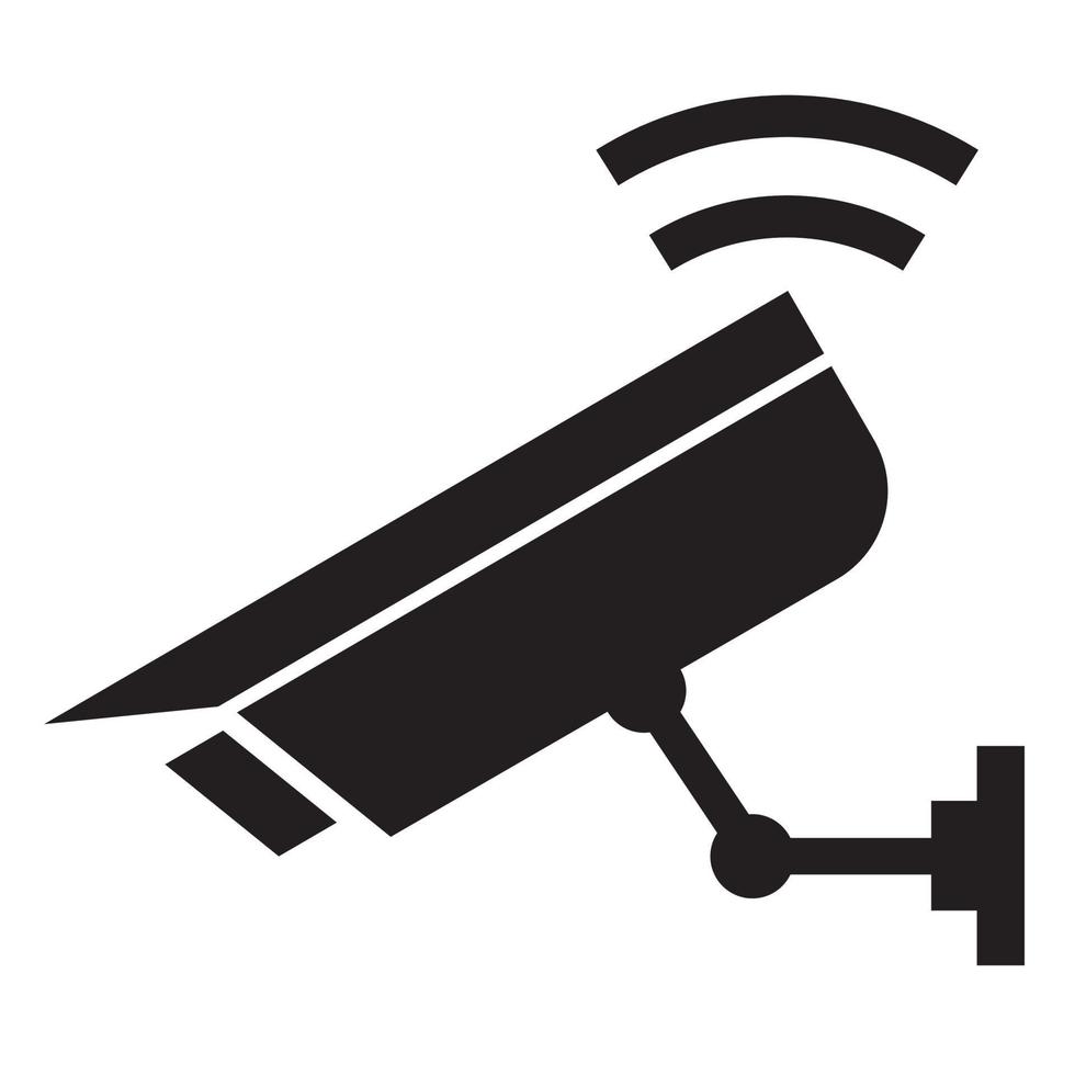 icône de caméra de vidéosurveillance, icône de caméra de sécurité vecteur