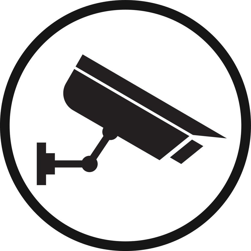 icône de caméra de vidéosurveillance vecteur