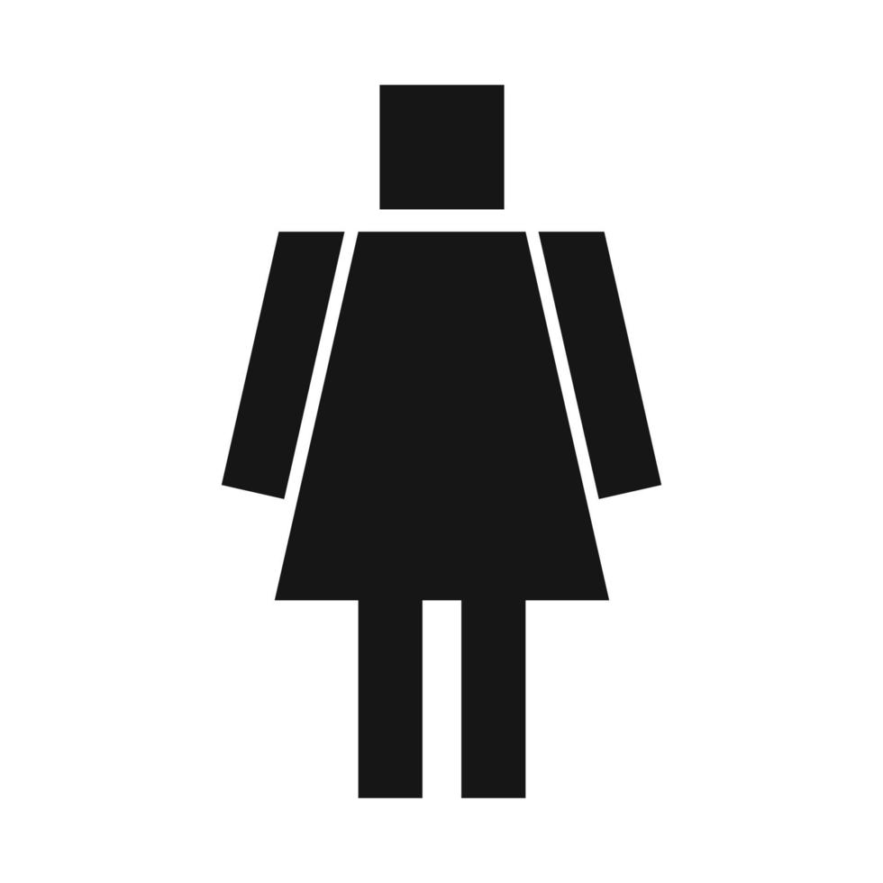 icône de signe féminin vecteur