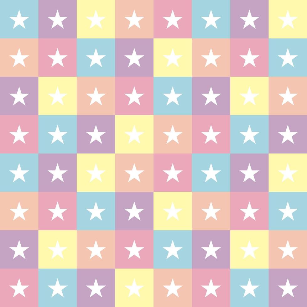 fond pastel motif géométrique étoile mignon vecteur
