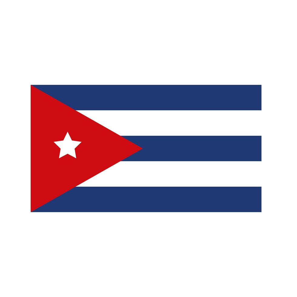symbole du drapeau cubain vecteur