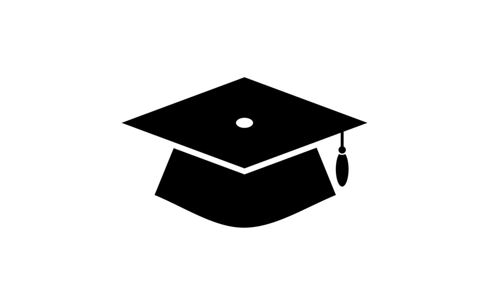 graduate college, high school ou cap universitaire isolé sur fond blanc vecteur