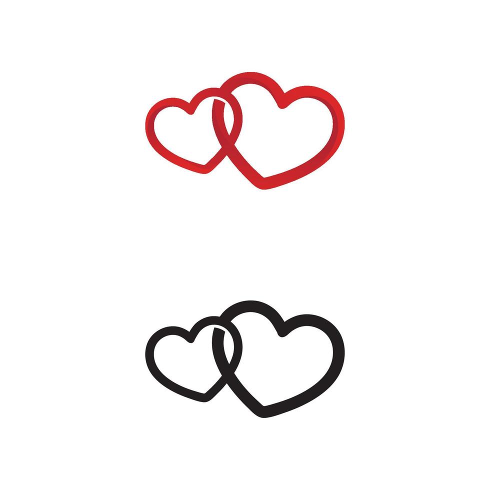 coeur et amour vector illustration design icône signe romantique