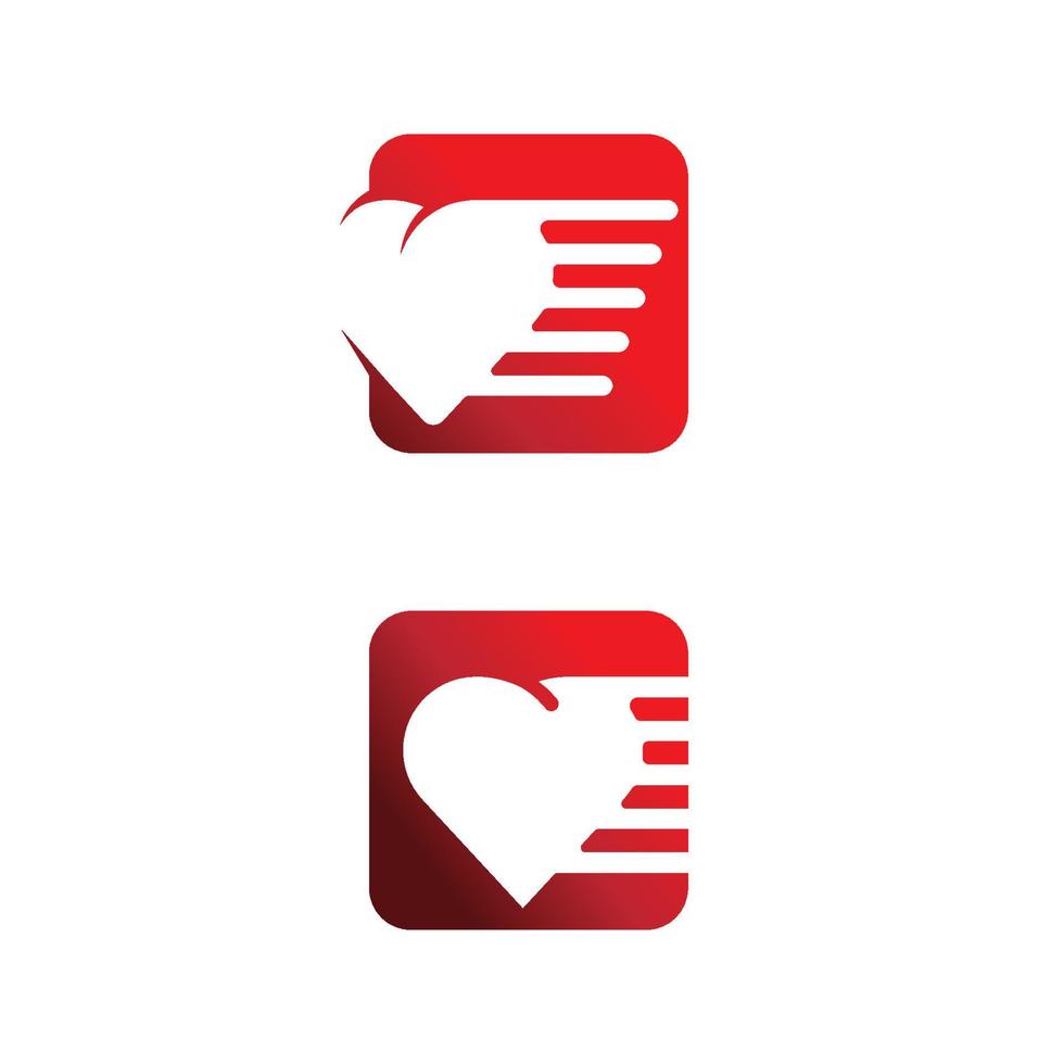 coeur logo et amour vector illustration design saint valentin