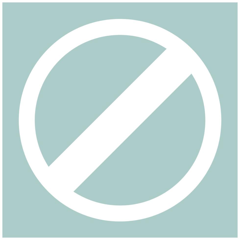signe entrée interdite l'icône de couleur blanche vecteur