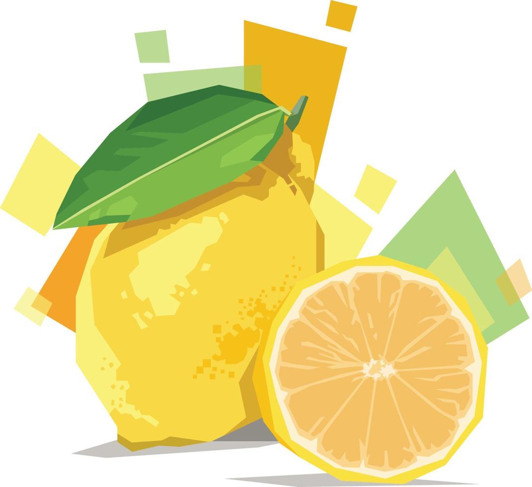 citron abstrait avec un arrière-plan attrayant vecteur