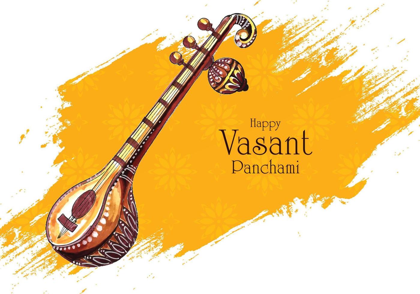 fond de festival indien heureux vasant panchami. vecteur