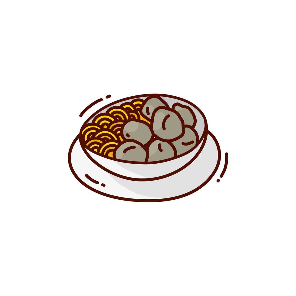 illustration graphique vectoriel de boulette de viande