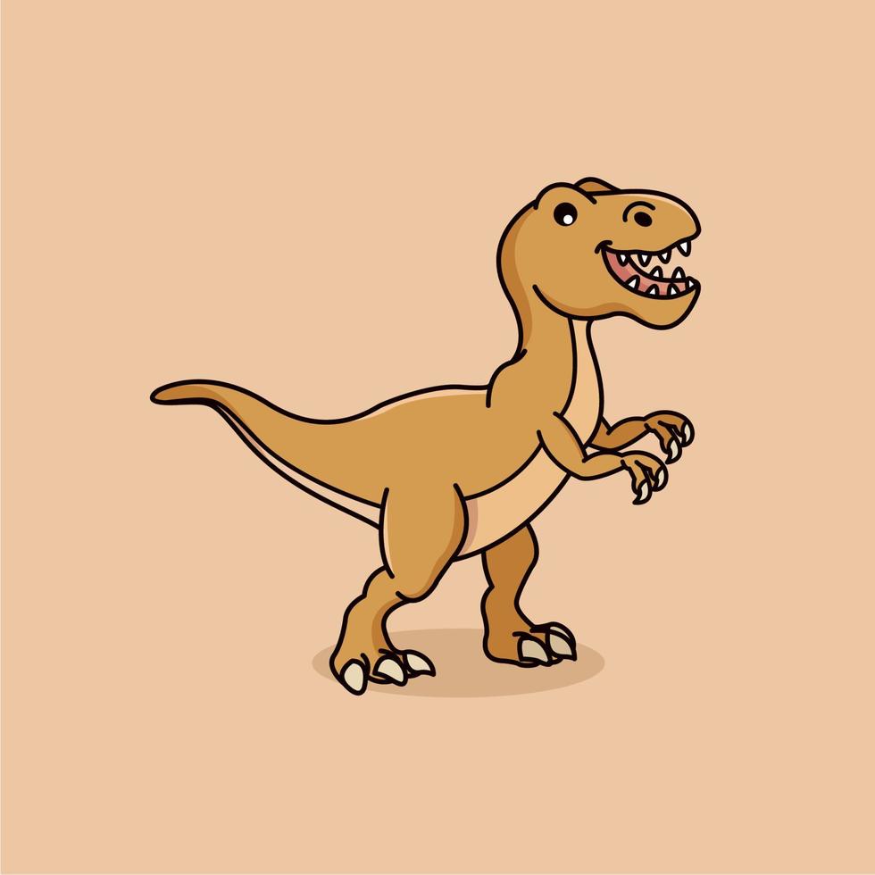 illustration graphique vectoriel de t-rex