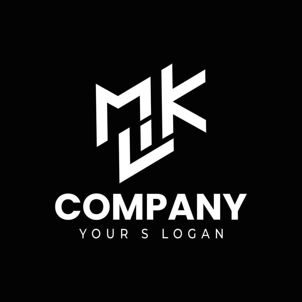 création de logo mlk créatif vecteur