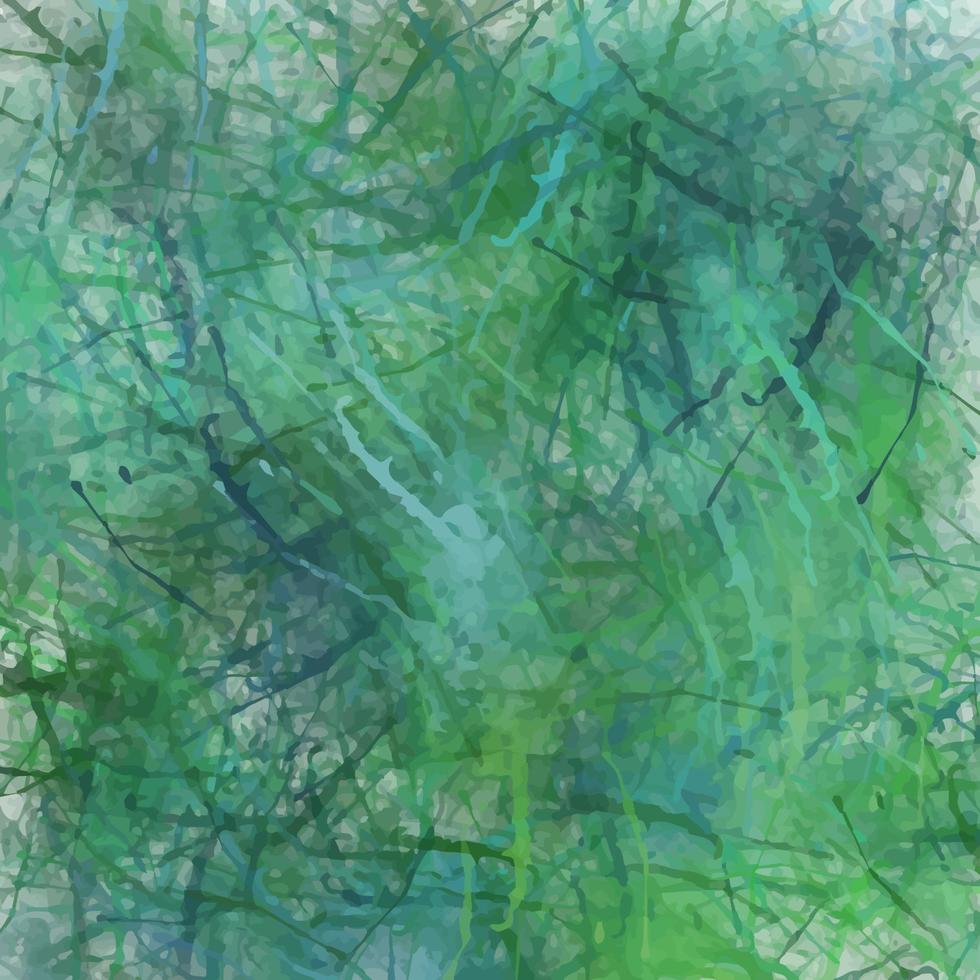 texture d'éclaboussure d'encre aquarelle verte grunge vecteur