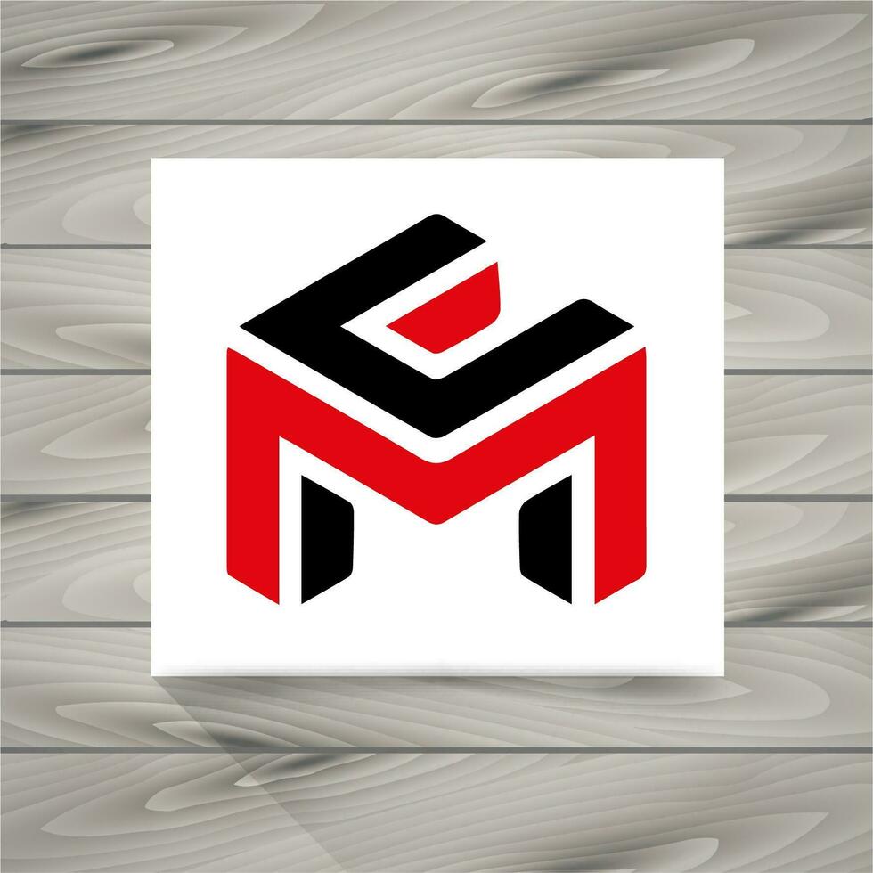 Symbole de la lettre M vecteur