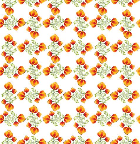 Floral pattern sans soudure. Fleurs d&#39;ornement à la russe vecteur