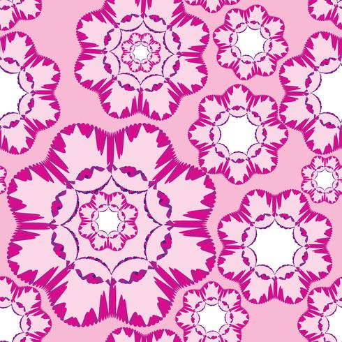 Ornement géométrique floral abstrait. Motif de lignes sans soudure vecteur