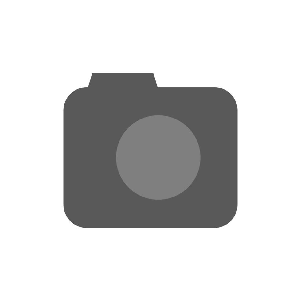 icône de vecteur de caméra photo sur fond blanc. illustration