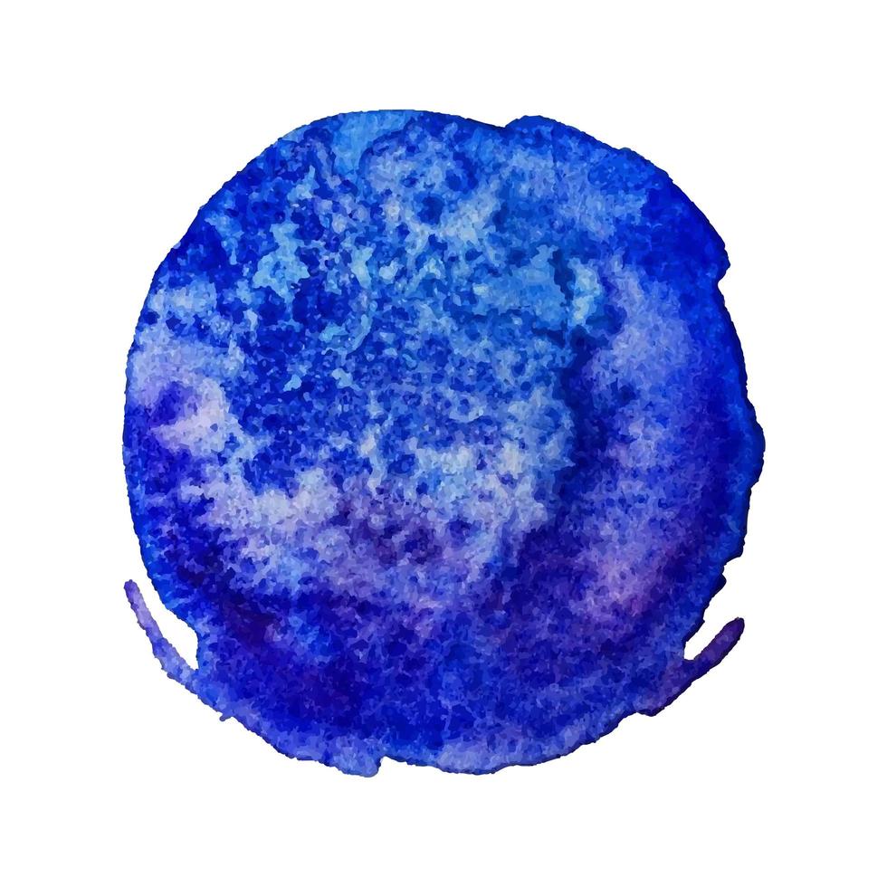 tache d'aquarelle bleue vecteur