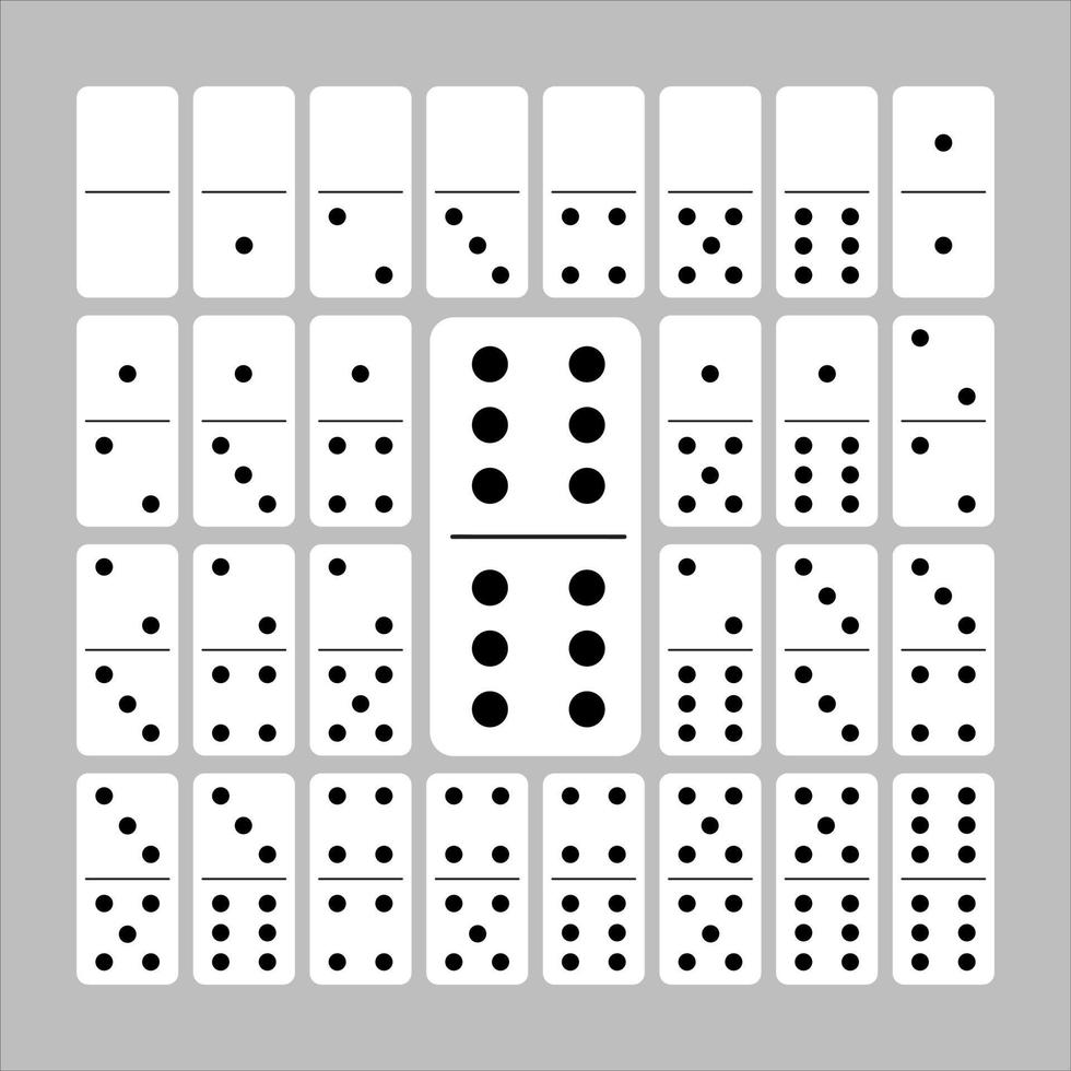 icône de dominos isolée de la collection d'activités et de loisirs. icône de dominos symbole de dominos à la mode et moderne pour le logo, le web, l'application, l'interface utilisateur. signe simple d'icône de dominos. vecteur