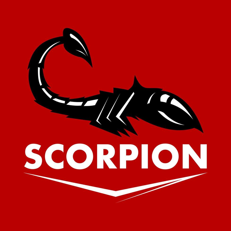 logo de course scorpion vecteur