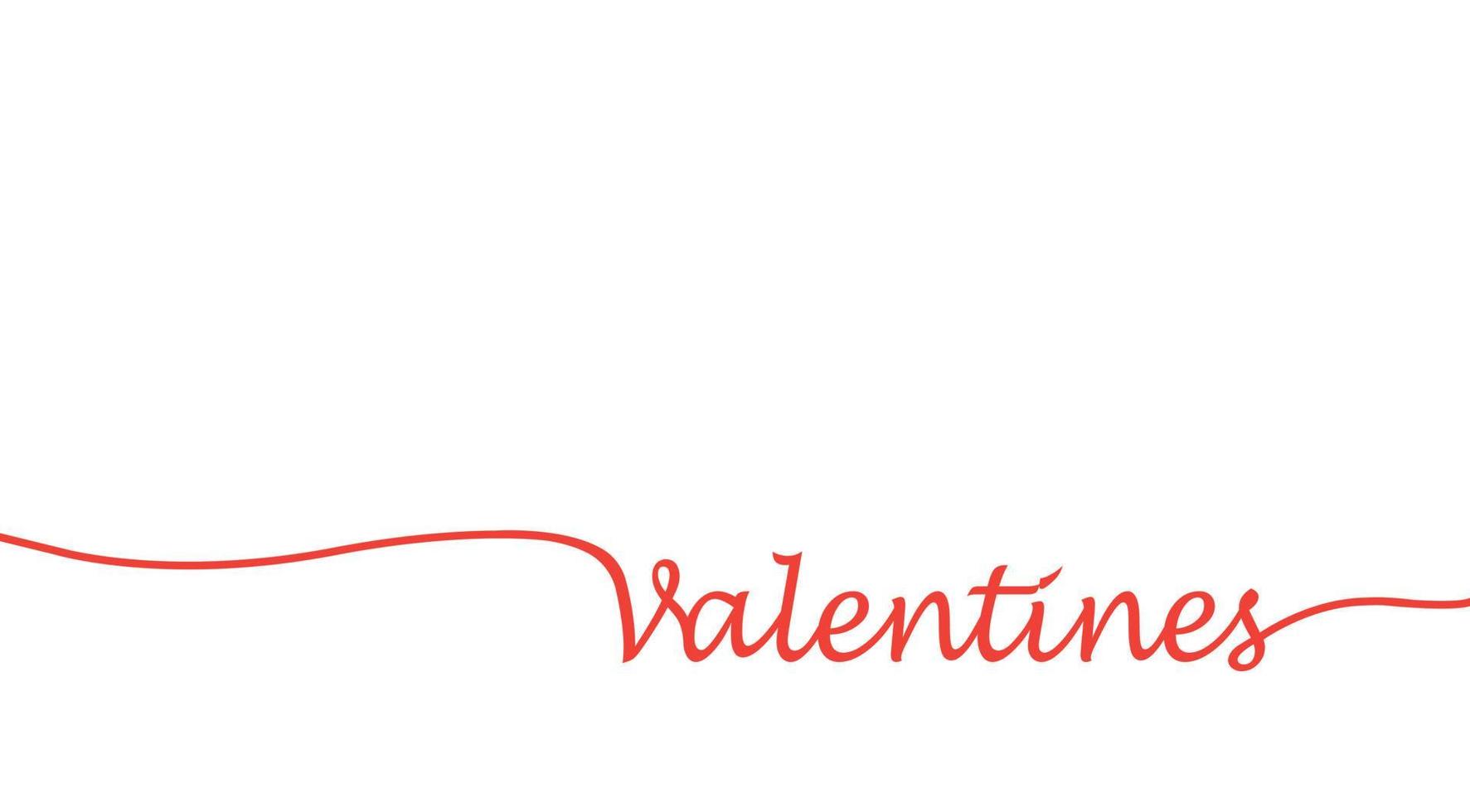 lettrage valentines ornement d'art manuscrit, beau modèle de romance, vecteur de conception de carte de voeux