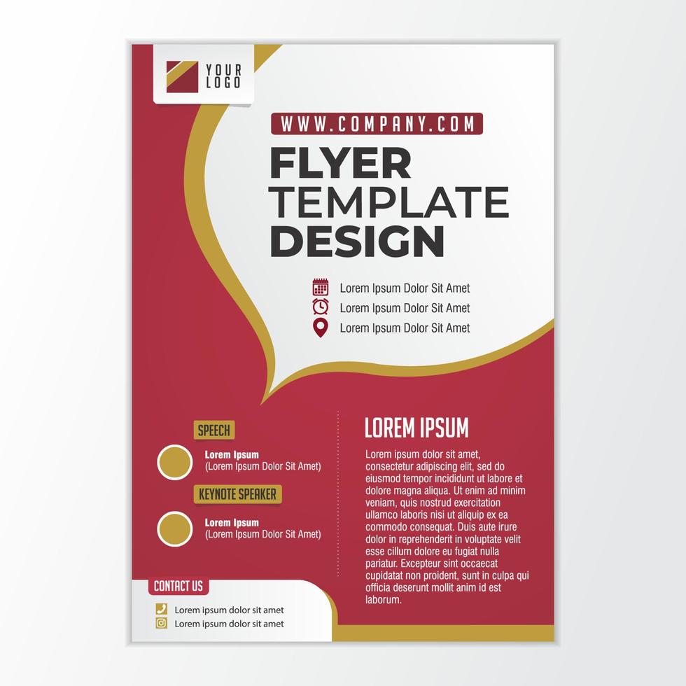 entreprise de conception de modèle de brochure flyer vecteur