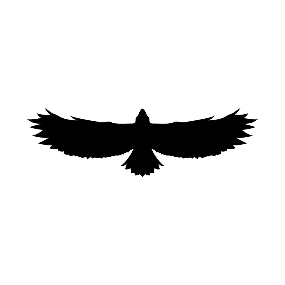 logo aigle, silhouettes d'oiseaux, aigle, conception de silhouette d'aigle, silhouette animale, conception de silhouette vecteur