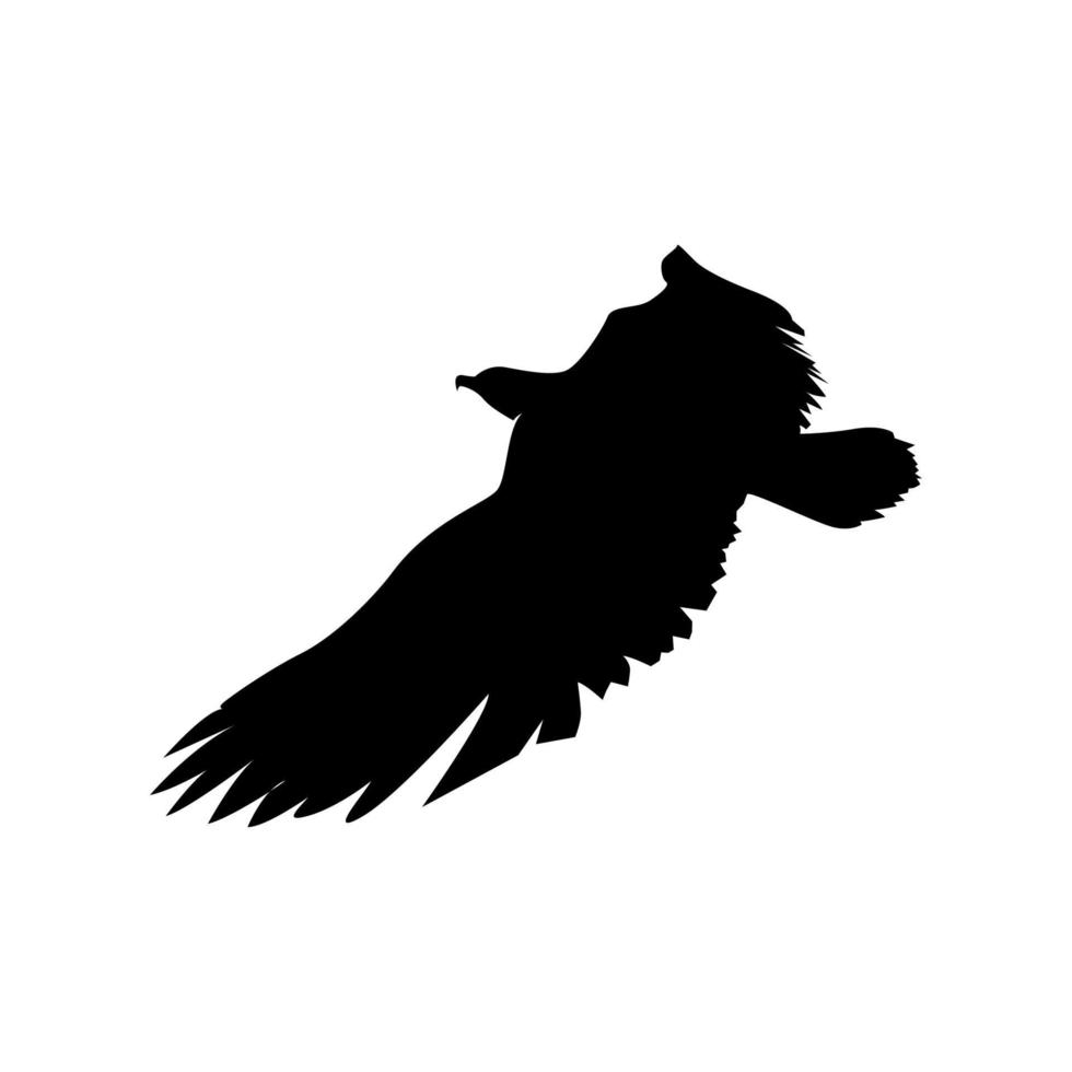 illustration de silhouette d'aigle, logo d'aigle, ensemble de silhouettes d'oiseaux, aigle, conception de silhouette d'aigle vecteur