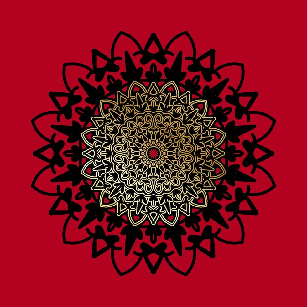 mandala dessiné à la main. décoration en ornement de doodle oriental ethnique. vecteur