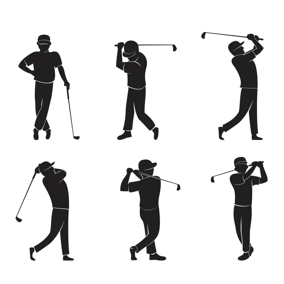 illustration de conception de golf vecteur